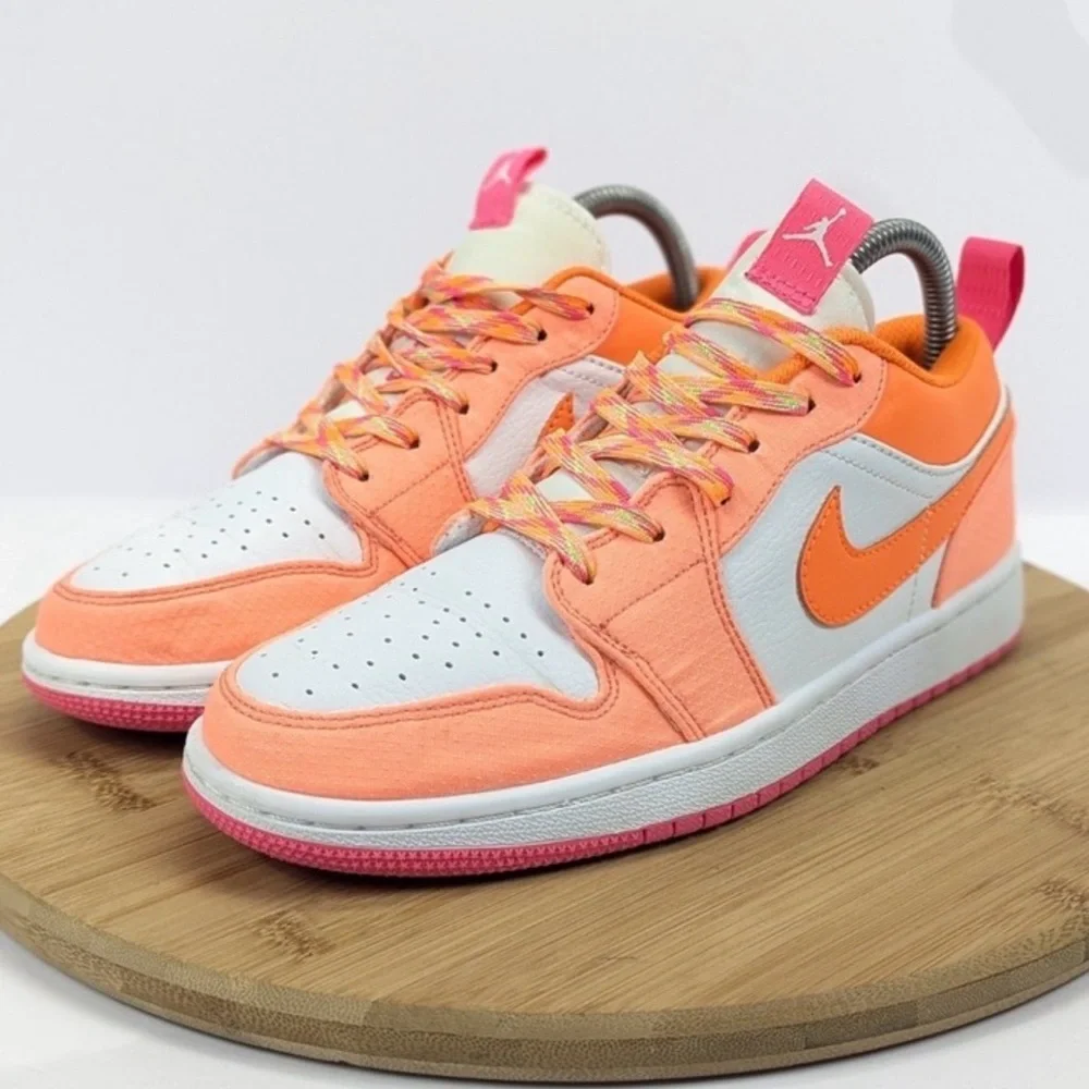 Nike Low-Top Sneakers in Orange, Pink & White